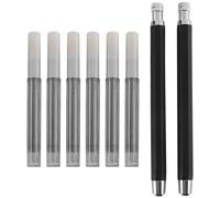 Persistence 2 Pcs 5.6mm Lead Holder Automatic Mechanical Pencil with Sharpener and Charcoal Lead Refill, 6Pcs Extra Lead Refills
