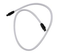 Persistence 50CM 3.0 III SATA3 7pin Data Cable 6Gb/s SSD Cables HDD Hard Disk Data Cord with Nylon Sleeved Premium Version(White)