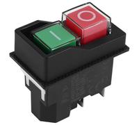 Persistence Electromagnetic Switches Pushbutton Switches for Garden Tools KJD17 220V 4 Pin -Terminals