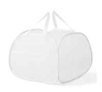Persistence Mesh -Up Laundry Hamper with Strong Handles, Opening Clothes Hamper with Side Pockets, Storage Baskets Easy to Use -C