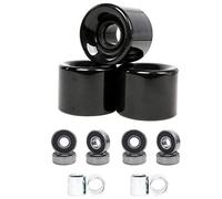 Persistence Pack of 4 60mm Skateboard Wheels + ABEC-9 Bearing Steel and Spacers Cruiser Wheels