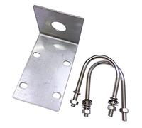 Persistence Stainless Steel Antenna Mount Bracket with U Style Bolts for Ham UHF VHF CB Cellular Trucker Antenna Use Accepted