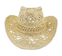 Persistence Straw Cowboy Hats for Women Western Cowgirl Hat for Holiday Foldable Vacation Beach Sun Hat with Wide Brim Easy Install Easy to Use C
