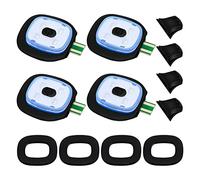 Persistence USB Rechargeable Light for LED Knit Beanie Hat, 4 Pieces, Strong Medium and Weak Light Mode LED Hat Light USB LED Lights