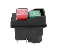 Persistence Waterproof Electromagnetic Push Button Switch 5 Pins KJD17 220-240V Coil Magnetic Power Tool Safety Switches