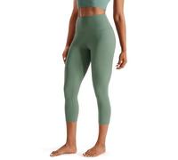 PERSIT Women's Gym Leggings - Tummy Control, High Waisted Compression Running Workout Sports Leggings Yoga Pants for Women - 21 Inches FrostySpruce M