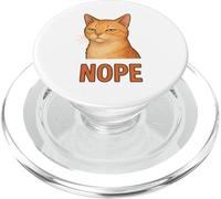 Persnickety Cat Shirt Funny Cat Giving The Nope Look PopSockets PopGrip for MagSafe