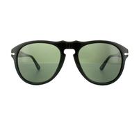 Persol PO0649 95/31 Man Sunglasses Acetate Black Green Pilot Normal