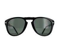 Persol Man PO0714 FOLDING 95/58 Sunglasses Acetate Black Green Pilot Polarized
