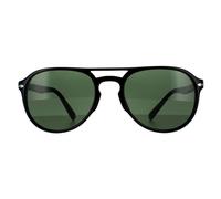 Persol Aviator Black Green Sunglasses