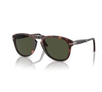 Persol Man Persol PO0714 FOLDING 24/31 Sunglasses Acetate Turtle Green Pilot Normal