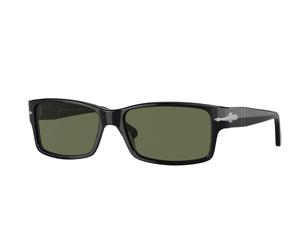 Persol Man Persol PO2803S 95/58 Sunglasses Acetate Black Green Squared Polarized