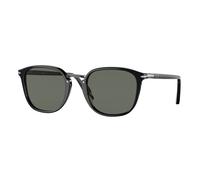 Persol Man Persol PO3186S 95/58 Sunglasses Acetate Black Green Round Polarized