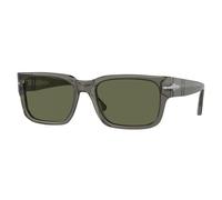 Persol Man PO3315S 110358 Sunglasses Acetate Grey Green Squared Polarized
