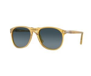 Persol Man Persol PO9649S 204/S3 Sunglasses Acetate Yellow Blue Pilot Polarized Shaded