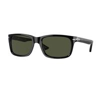 Persol Man PO3048S 95/31 Sunglasses Acetate Black Green Squared Normal