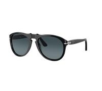 Persol Man Sunglass PO0649 649 - Original - Frame color: Black, Lens color: Light Blue Gradient Dark Blue Polar