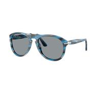 Persol Man Sunglass PO0649 649 - Original - Frame color: Striped Blue And Grey, Lens color: Grey