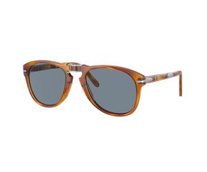 Persol Man Sunglass PO0714SM 714SM - Steve McQueen - Frame color: Light Havana, Lens color: Crystal Blue