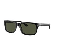 Persol Man Sunglass PO3048S - Frame color: Black, Lens color: Green