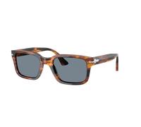 Persol Man Sunglass PO3272S - Frame color: Striped Black & Brown, Lens color: Light Blue