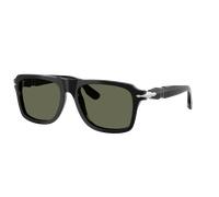 Persol Man Sunglass PO8002S - Frame color: Black, Lens color: Polarized Green