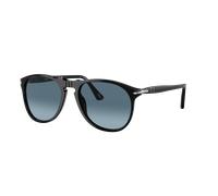Persol Man Sunglass PO9649S - Frame color: Black, Lens color: Azure Gradient Blue