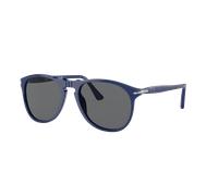 Persol Man Sunglass PO9649S - Frame color: Solid Blue, Lens color: Dark Grey