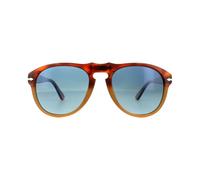 Persol Men's Aviator Resina e Sale Brown Blue Polarized Sunglasses Persol Brown One Size