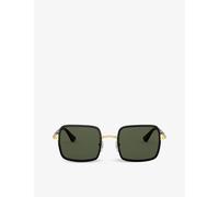Persol Mens Persol Po2475S Square-Framed Metal Sunglasses Black
