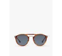 Persol Mens Persol Po3264S Phantos-Frame Acetate Sunglasses Brown