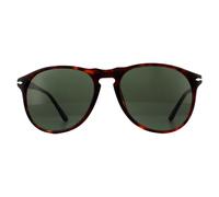 Persol Man PO9649S 24/31 Sunglasses Acetate Turtle Green Pilot Normal