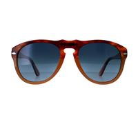 Persol Man Persol PO0649 1025S3 Sunglasses Acetate Brown Blue Pilot Polarized