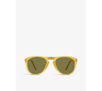 Persol Mens Yellow Po0714sm Steve Mcqueen Pilot-shape Crystal Glass and Acetate Sunglasses