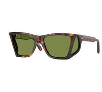 Persol PO0009 24/4E Man Sunglasses Acetate Turtle Green Squared Normal