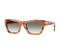 Persol PO0091S 960/3A Unisex Sunglasses Acetate Turtle Verde Butterfly Normal Shaded