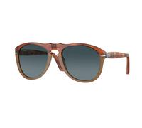 Persol PO0649 1025S3 Man Sunglasses Acetate Havana Blue Pilot Polarized Shaded