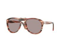 Persol Man Sunglass PO0649 649 - Original - Frame color: Striped Red & Green, Lens color: Violet