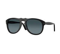 Persol Unisex Sunglass PO0649NE - Total Black Arrow - Frame color: Black, Lens color: Blue Gradient Polarized