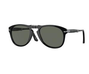 Persol PO0714 FOLDING 95/58 Man Sunglasses Plastic Black Pilot Polarized