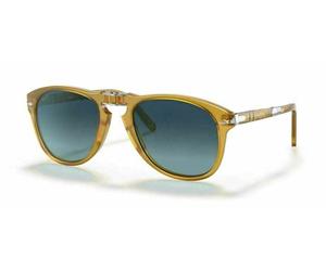 Persol PO0714SM 714 Sm 54 204/S3 Opal Yellow Sunglasses Steve Mcqueen Polar Blue