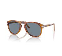 Persol PO0714SM 96/56 Man Sunglasses Acetate Havana Blue Pilot Normal