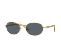 Persol PO1018S IDA 1129R5 Unisex Sunglasses Metal Gold Blue Round Normal