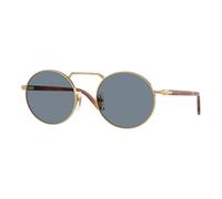 Persol PO1019S 113256 Unisex Sunglasses Metal Gold Blue Squared Normal