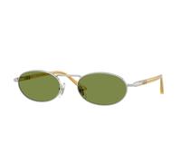 Persol PO1023S 518/4E Unisex Sunglasses Metal Silver Green Squared Normal