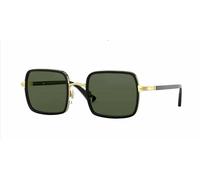 Persol Unisex Sunglass PO2475S - Frame color: Black, Lens color: Green