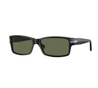 Persol PO2803S 95/58 Man Sunglasses Acetate Black Green Squared Polarized
