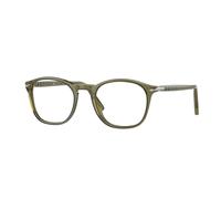 Persol PO3007V 1142 Man Optical frames Acetate Green Transparent Squared Normal