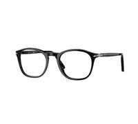 Persol PO3007V 95 Man Optical frames Acetate Black Transparent Squared Normal