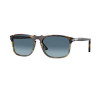Persol PO3059S 1158Q8 Man Sunglasses Acetate Brown Blue Squared Normal Shaded